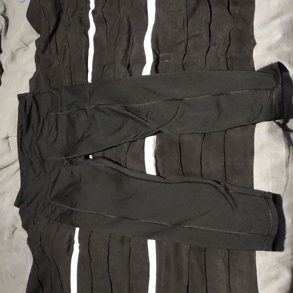 90 Degree by Reflex Fleece Lined Black Leggings Full Length Sz L